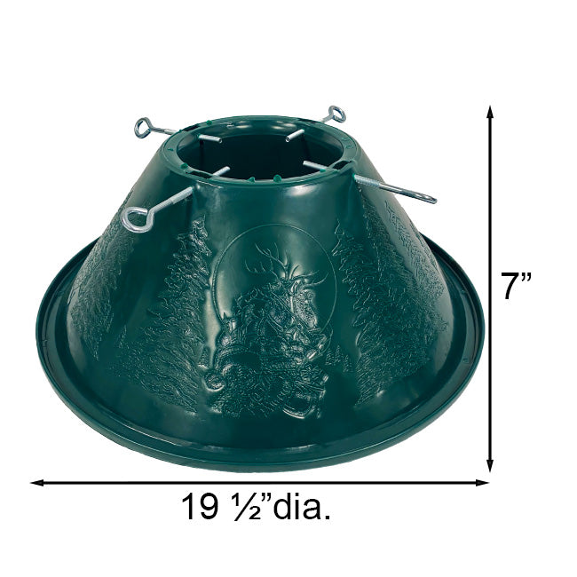 Emsco Quick Stand Poly Resin Tree Stand, Green, 19.5" dia.