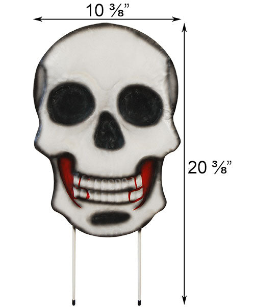 Land & Sea Metal Skull Yard Art