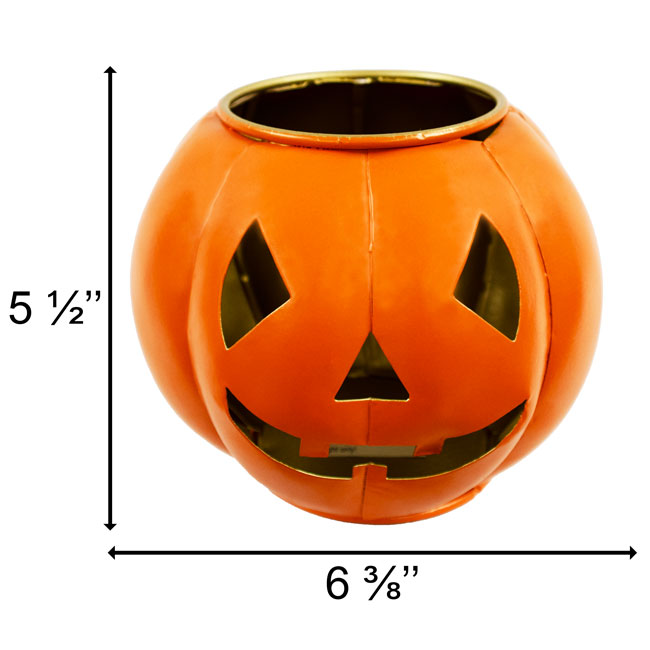 4 Seasonal Trends Metal Classic Jack-O-Lantern Luminary