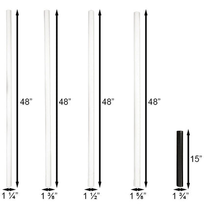 Heath Flag Pole with Pulley, Rope, and Flag Kit, 15'