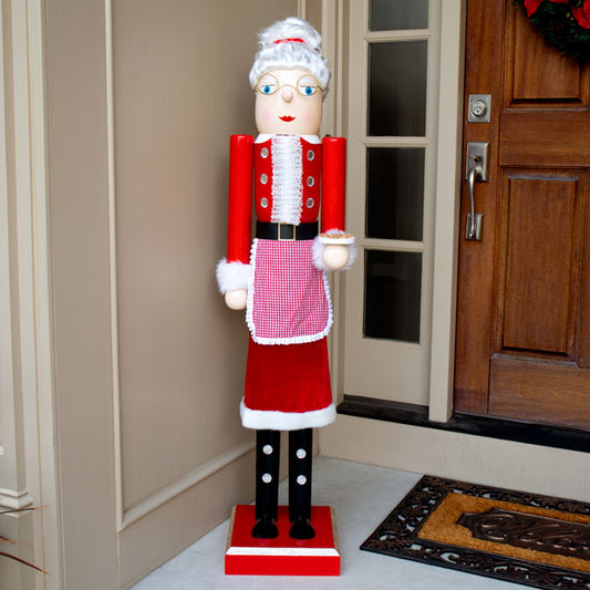 GIANT Nutcracker Mrs. Claus Statue by Prime Retreat