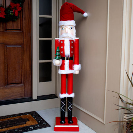 GIANT Nutcracker Mr. Claus Statue by Prime Retreat