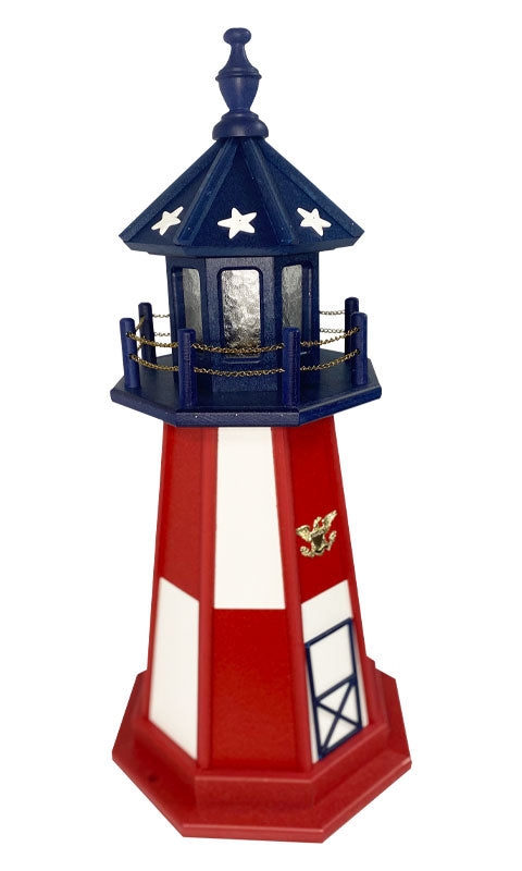 Amish Cape Henry Lighthouse, Patriotic, 34.5”H