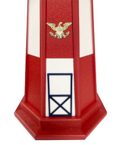 Amish Cape Henry Lighthouse, Patriotic, 34.5”H