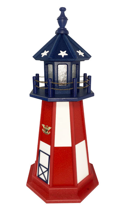 Amish Cape Henry Lighthouse, Patriotic, 34.5”H