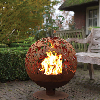 Esschert Design Steel Garden Fire Sphere, Large, 23" dia.