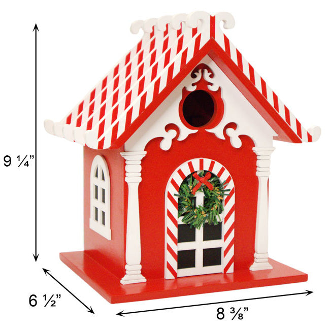 Home Bazaar Candy Cane Bird House