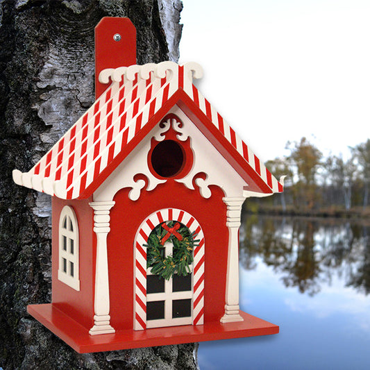 Home Bazaar Candy Cane Bird House