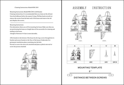 Home Bazaar Victorian Manor Bird House