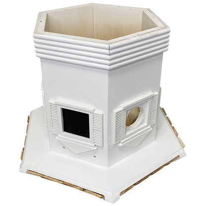 Home Bazaar Enchantment House and Cottage Feeder, White