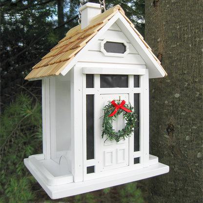 Home Bazaar Enchantment House and Cottage Feeder, White