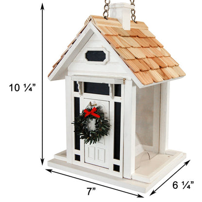 Home Bazaar Enchantment House and Cottage Feeder, White