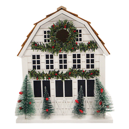 Home Bazaar Holly Cottage Bird House, White