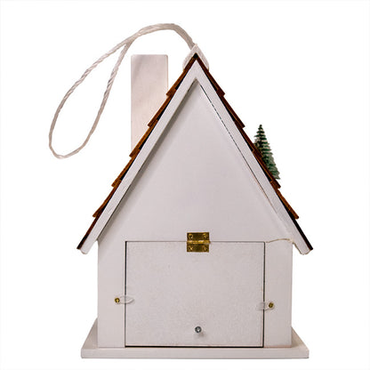 Home Bazaar Christmas Chateau Bird House with LEDs