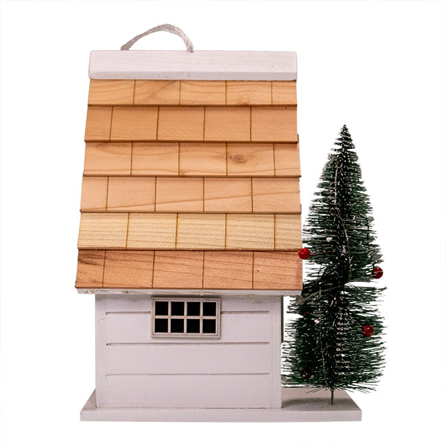 Home Bazaar Christmas Chateau Bird House with LEDs