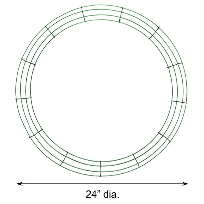 Panacea Wire Wreath Frames, 24" dia. each, Pack of 10