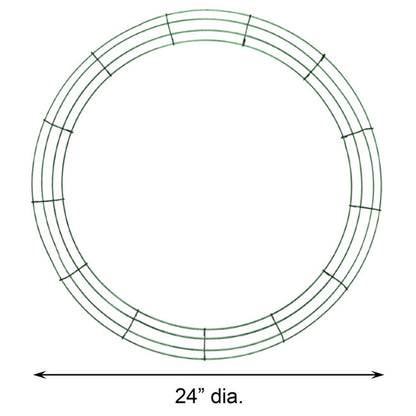 Panacea Wire Wreath Frames, 24" dia. each, Pack of 10