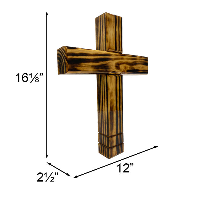 Distressed Rustic Wooden Crosses, Set of 3, by Prime Retreat