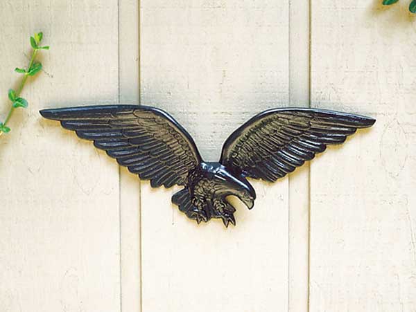 Whitehall Wall Eagle, Black, 24"W x 8.5"H