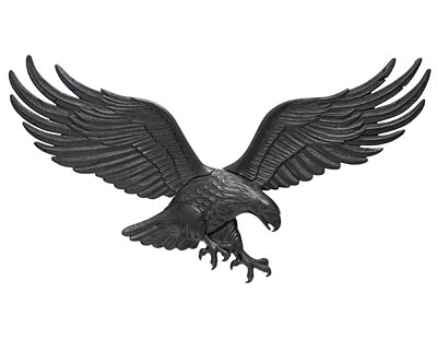 Whitehall Wall Eagle, Black, 36"W x 22.75"H