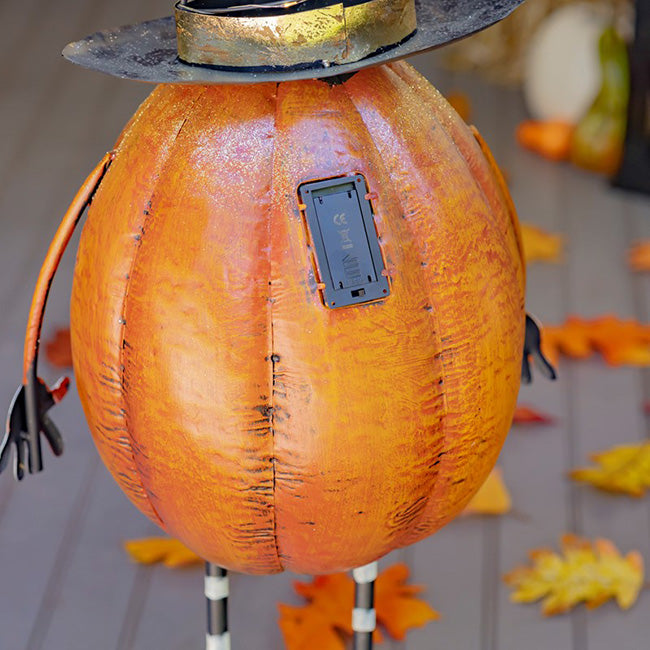 Zaer Standing Jack-O-Lantern with LED Witch Hat